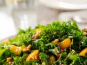 Green Salad with Tangerines and Pomegranate Seeds, as seen on Cooking Channel's Tia Mowry @ Home, Season 1.
