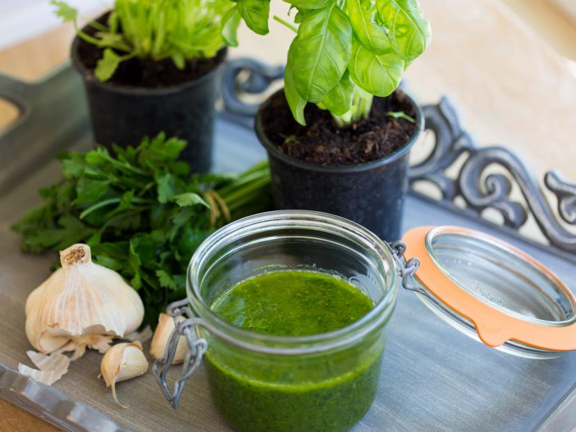 The fresh ingredients needed to make Bob's Chimichurra Sauce, as featured on UpRooted with Sarah Sharratt.