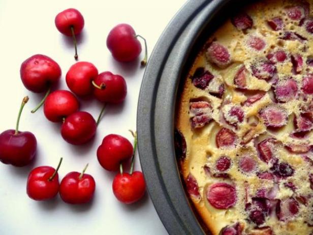 Julia Child's Cherry Clafouti, as cooked by Divya Vikram of Dil Se..