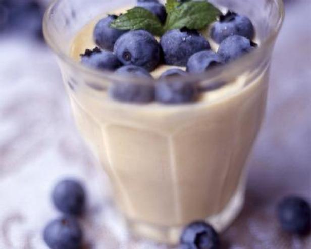 Zabaglione with Blueberries and Cream by David Rocco