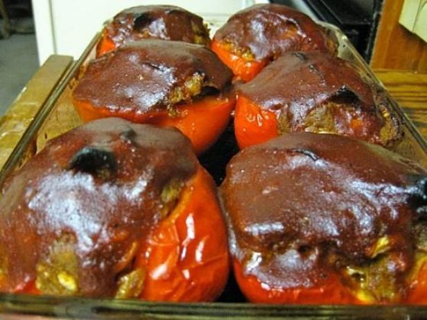 Meatloaf Stuffed Peppers Predicament