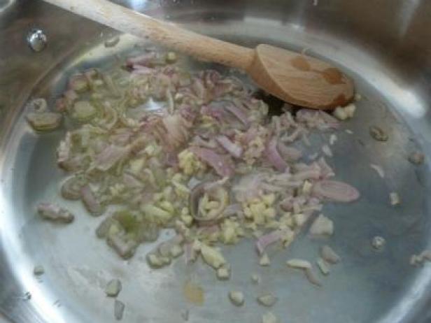 Cooking Shallots and Garlic