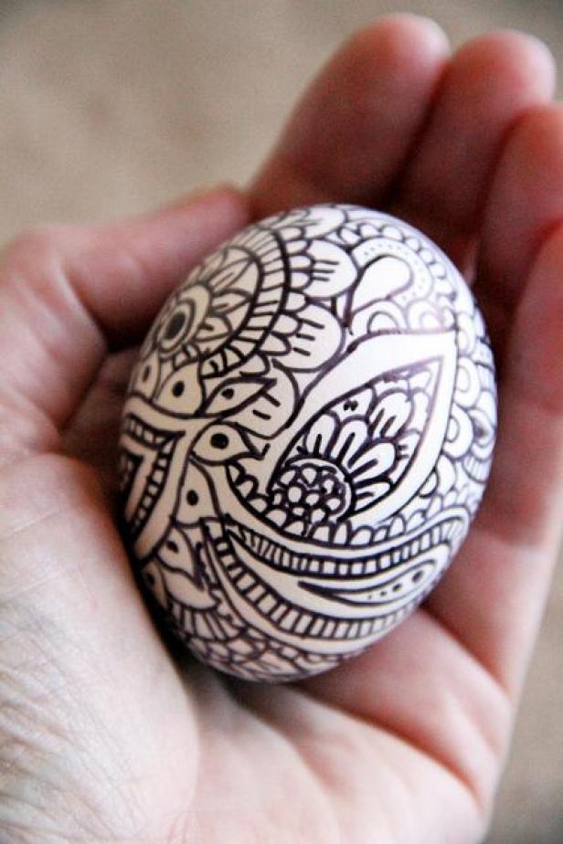 Eggs Decorated With a Sharpie
