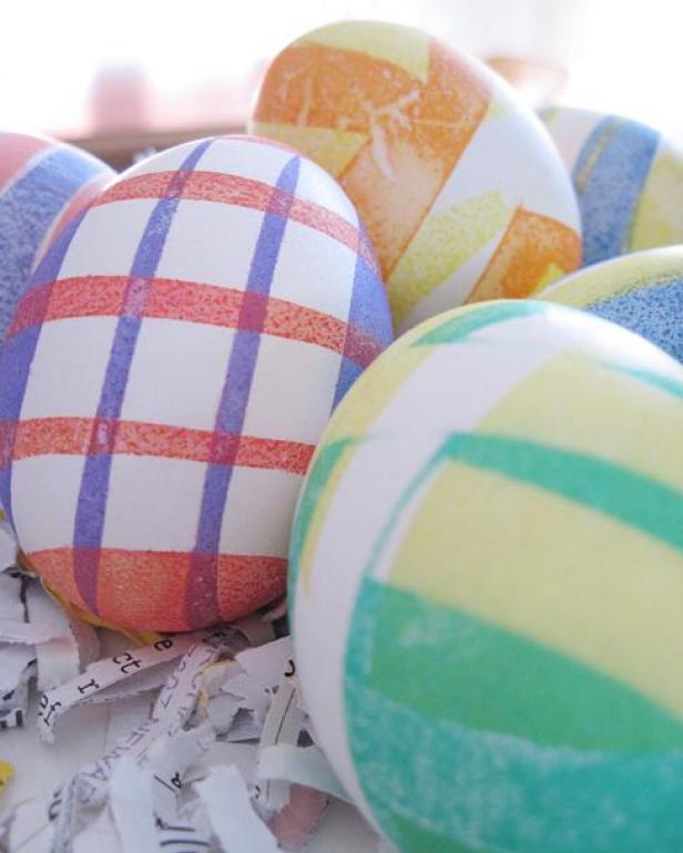 Plaid Easter Eggs