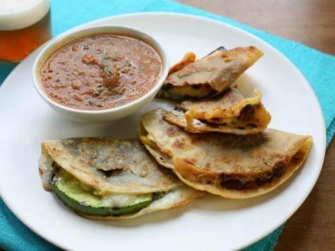 Meatless Monday: Grilled Squash Quesadillas with Tomato Salsa