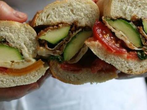 Meatless Monday: Zucchini Parmesan Subs With Tomatoes and Basil