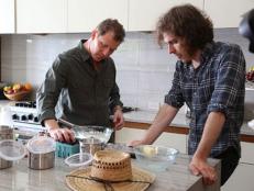 Bobby Flay will star as himself on Portlandia's Brunch Special tonight attempting to make the perfect marionberry pancakes for Fred Armisen, Carrie Brownstein and show director Jonathan Krisel.