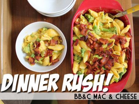 Dinner Rush!  BB&C Mac (Bacon, Broccoli and Cheddar Mac & Cheese)