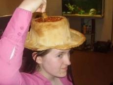 Someone came up with the saucy idea for an edible hat filled with salsa