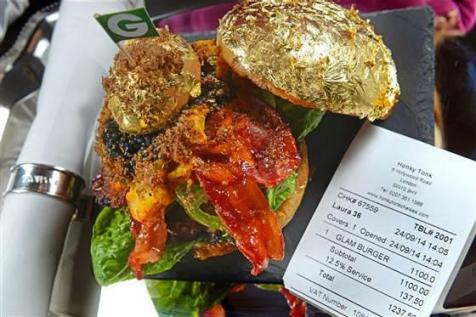 Here Is A 1 700 Burger That Comes Covered In Gold Devour Cooking Channel