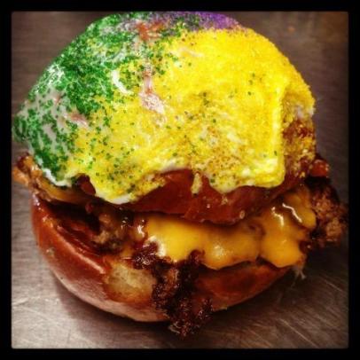 New Orleans Food Truck Unveils King Cake Burger Devour