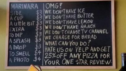 California Restaurant Offers Discounts For Negative Yelp Reviews