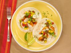 Cooking Channel serves up this Cumin-Seared Scallop Tacos recipe from Kelsey Nixon plus many other recipes at CookingChannelTV.com