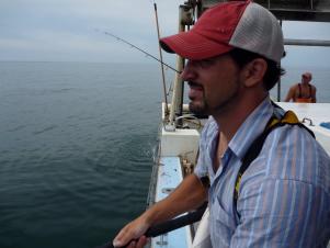 Ben Sargent at Sea on Hook,Line and Dinner