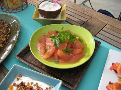 Grapefruit Salad with Honey-Mint Dressing