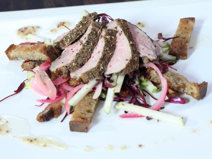 Duck Pastrami, Pickled Red Onion, Mustard, Rye Toast Recipes