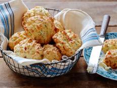 Cooking Channel serves up this Bacon, Cheddar and Chive Biscuits recipe from Kelsey Nixon plus many other recipes at CookingChannelTV.com