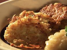 Cooking Channel serves up this Potato Latkes recipe  plus many other recipes at CookingChannelTV.com