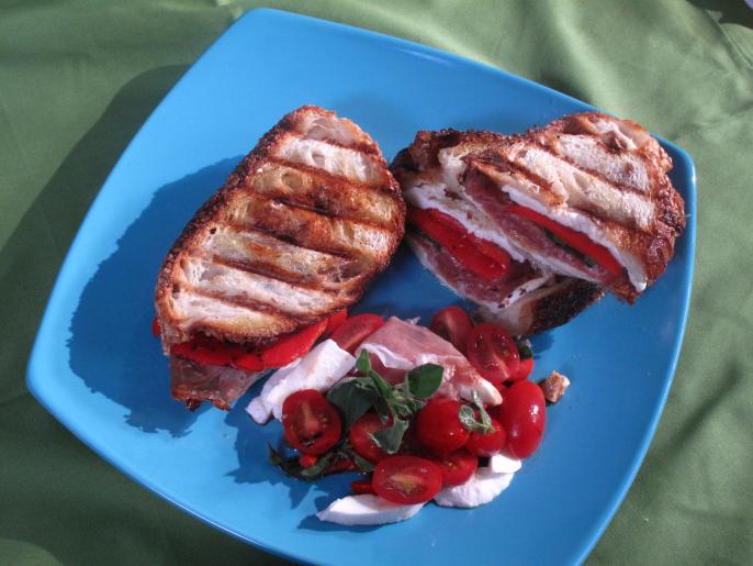 Prosciutto And Mozzarella Panini Recipe Emeril Lagasse Food Network