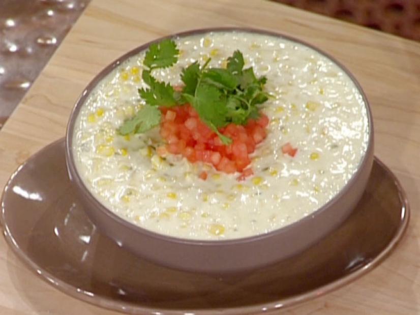 Corn and Goat Cheese Queso Recipe Emeril Lagasse Food Network