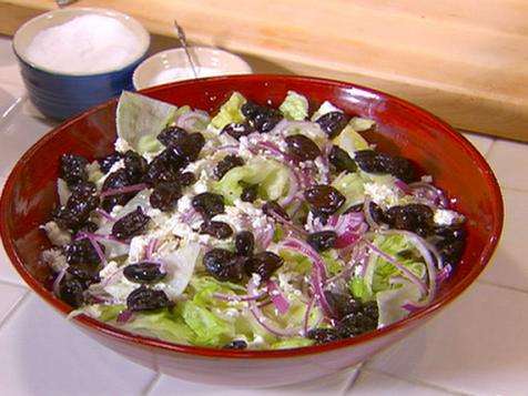 Feta, Black Olive, and Oregano Salad (aka Pizza Parlor Salad)