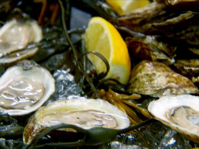 Oysters on the Half Shell Recipes Cooking Channel Recipe Chuck Hughes Cooking Channel