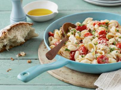 Cooking Channel 
David Rocco 
Orecchiette Pasta Ricotta Cherry Tomatoes
Dinner in 30 Minutes or Less
