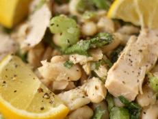 Cooking Channel serves up this Insalata di Fagioli e Tonno: Tuna and Bean Salad recipe from David Rocco plus many other recipes at CookingChannelTV.com