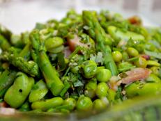 Cooking Channel serves up this Pea and Fava Salad recipe from Laura Calder plus many other recipes at CookingChannelTV.com