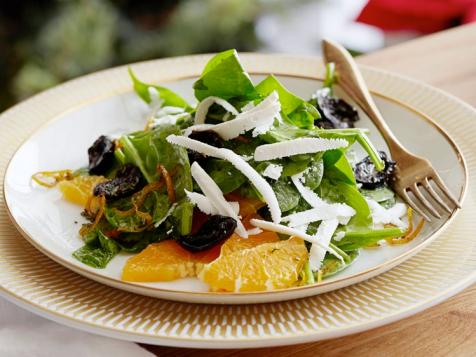 Sliced Orange Salad with Sauteed Olives and Ricotta Salata