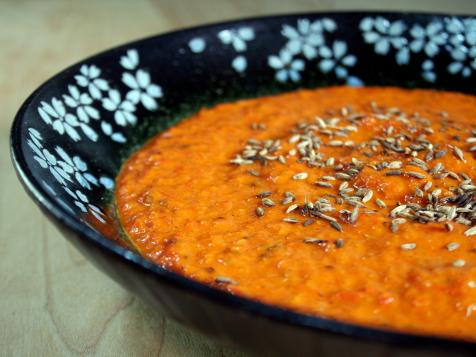 Red Pepper Soup with Toasted Cumin Seeds
