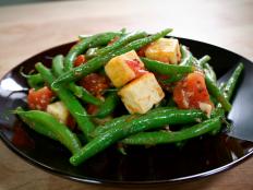 Cooking Channel serves up this Green Beans with Paneer in Fresh Tomato Sauce recipe  plus many other recipes at CookingChannelTV.com
