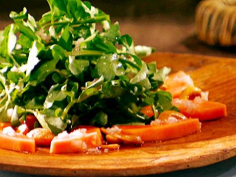 Watercress Salad with Fresh Papaya and Spiced Cashew Nuts