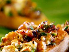 Cooking Channel serves up this King Oyster Bruschetta recipe from Roger Mooking plus many other recipes at CookingChannelTV.com