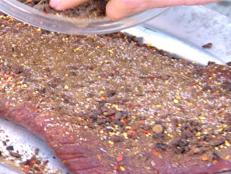 Cooking Channel serves up this Cacao Nibs Rub on Tri Tip or Skirt Steak recipe  plus many other recipes at CookingChannelTV.com