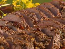 Cooking Channel serves up this Mustard Crusted Pork Tenderloin recipe from Michael Chiarello plus many other recipes at CookingChannelTV.com