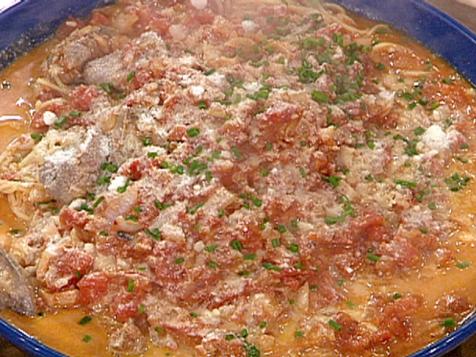 Vermicelli with Spicy Chicken Liver-Tomato