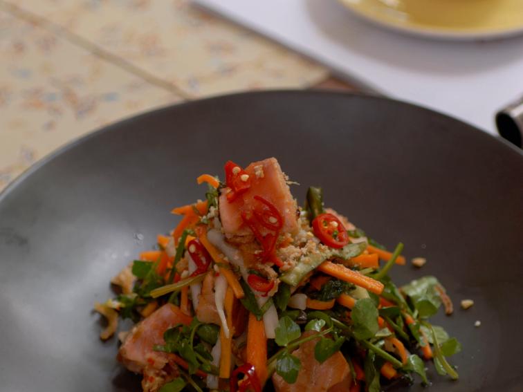 Char Grilled Salmon Salad Recipes Cooking Channel Recipe Luke