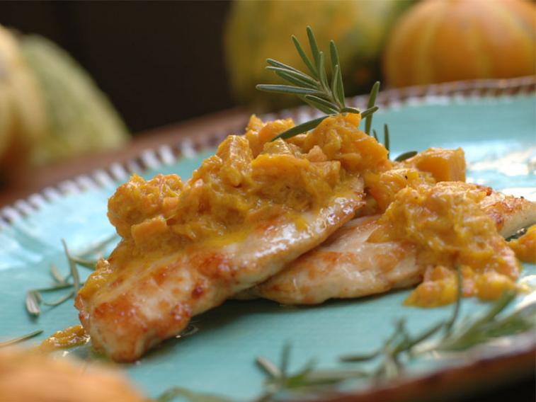 Pollo con Zucca e Chicken with Squash and