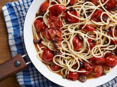                                ,Cooking Channel 
Nadia G 
Zesty Spaghetti a la Puttanesca
Classic Italian Recipes