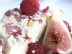 Cooking Channel serves up this Raspberry, Pistachio and Rosewater Semifreddo recipe from Bill Granger plus many other recipes at CookingChannelTV.com