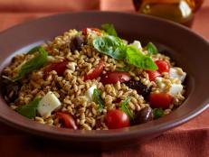Cooking Channel serves up this Caprese Di Farro recipe from Debi Mazar and Gabriele Corcos plus many other recipes at CookingChannelTV.com