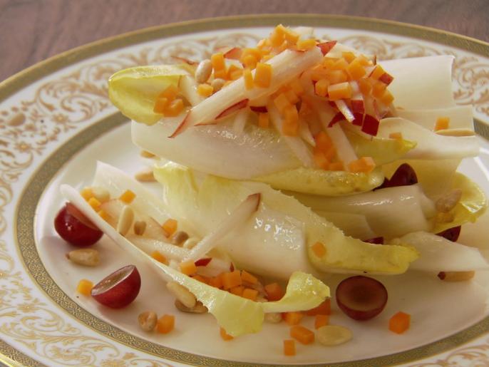 Endive and Grape Salad with Pear Vinaigrette Recipes Cooking