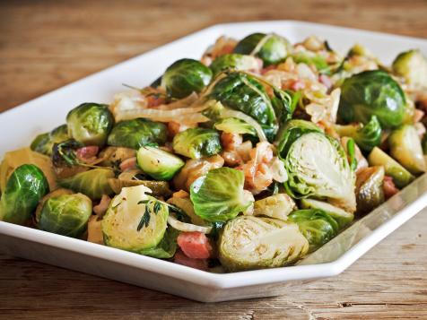 Caramelized Brussels Sprouts with Sherry-Dijon Vinaigrette