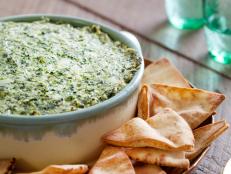 Cooking Channel serves up this Warm Spinach and Artichoke Dip recipe from Ellie Krieger plus many other recipes at CookingChannelTV.com