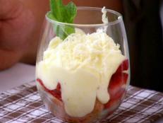 Cooking Channel serves up this Lemon and White Chocolate Mousse Parfaits with Ruby Red Strawberries recipe  plus many other recipes at CookingChannelTV.com