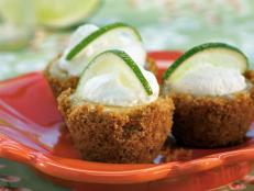 Cooking Channel serves up this Key Lime Petit-5s recipe  plus many other recipes at CookingChannelTV.com