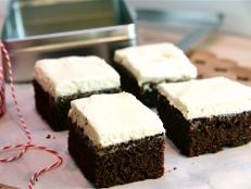 Cooking Channel serves up this Gingerbread Squares with Cream Cheese Frosting recipe from Kelsey Nixon plus many other recipes at CookingChannelTV.com