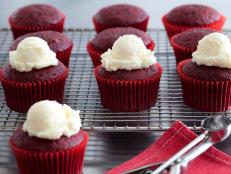 Cooking Channel serves up this Red Velvet Cupcakes recipe from Chuck Hughes plus many other recipes at CookingChannelTV.com