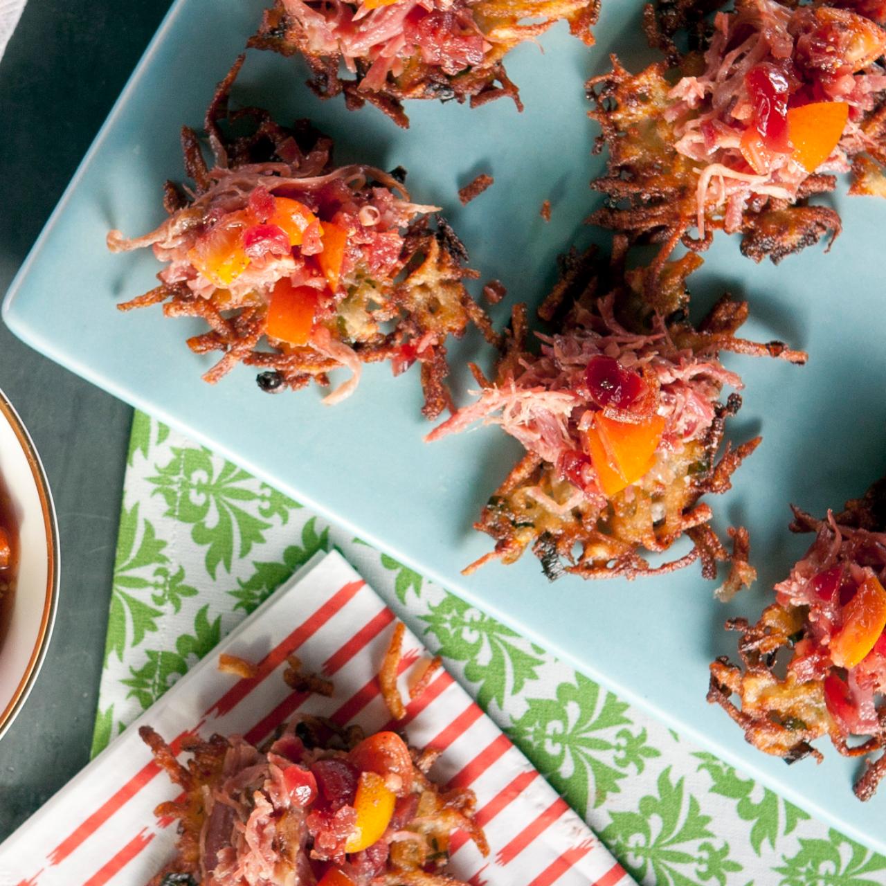 A New Twist On A Latke: Potato and Zucchini Pancakes and Homemade